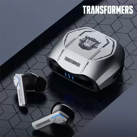 Audífonos Transformers Decepticons TF-T06 Grey 🎧 | Bluetooth 5.3 | Modo Dual | Sonido HIFI | Cancelación de Ruido | Conexión Estable